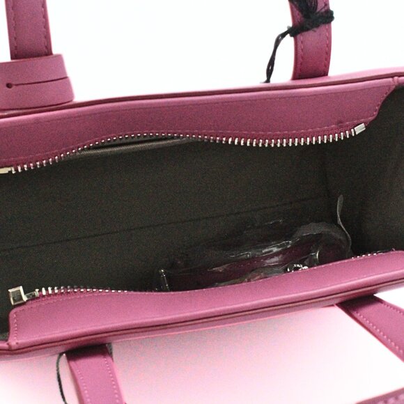 Karl Lagerfeld Interstellar K/Ikonik Pink Leather Tote Handbag - Picture 12 of 16